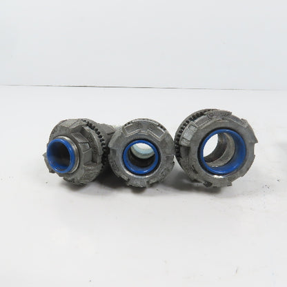 T&B EFG III Misc. Sizes Of Straight Conduit Connectors 1", 3/4", 1/2" Lot/6