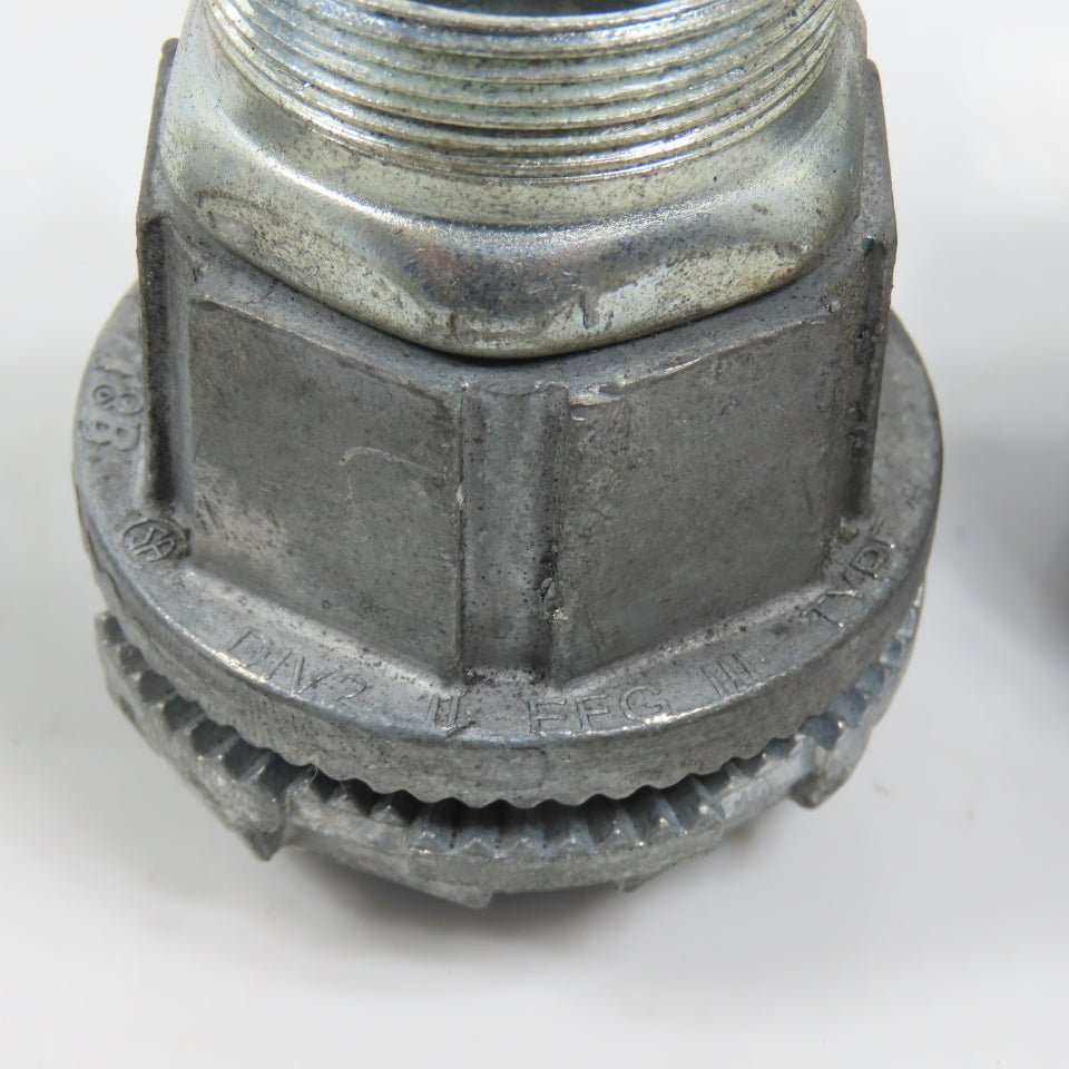 T&B EFG III Misc. Sizes Of Straight Conduit Connectors 1", 3/4", 1/2" Lot/6
