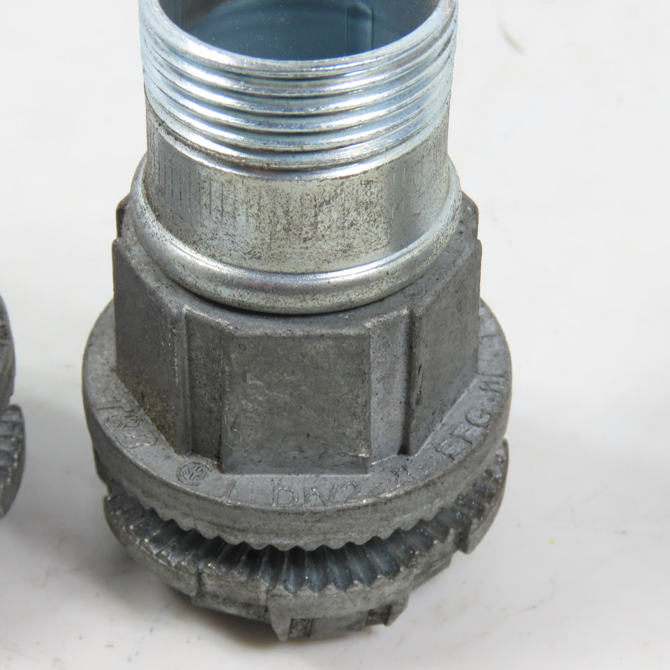 T&B EFG III Misc. Sizes Of Straight Conduit Connectors 1", 3/4", 1/2" Lot/6