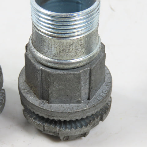 T&B EFG III Misc. Sizes Of Straight Conduit Connectors 1", 3/4", 1/2" Lot/6