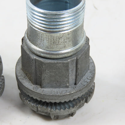 T&B EFG III Misc. Sizes Of Straight Conduit Connectors 1", 3/4", 1/2" Lot/6
