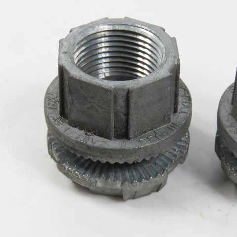 T&B EFG III Misc. Sizes Of Straight Conduit Connectors 1", 3/4", 1/2" Lot/6