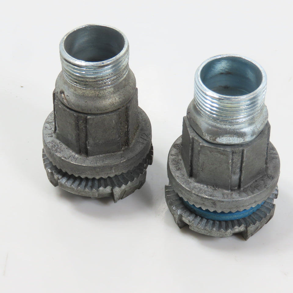 T&B EFG III Misc. Sizes Of Straight Conduit Connectors 1", 3/4", 1/2" Lot/6