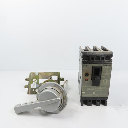Siemens ED63A040 ED6-ETI 40A Panel Operator Circuit Breaker 600VAC 250VDC 3-Pole