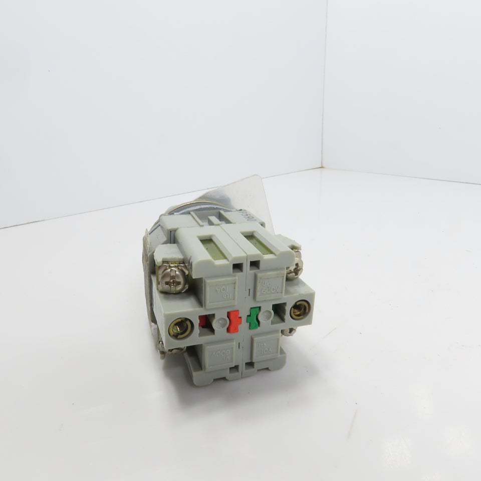 Idec ASD211N-B Pilot Duty 2-Position Selector Switch 120-600VAC 10A