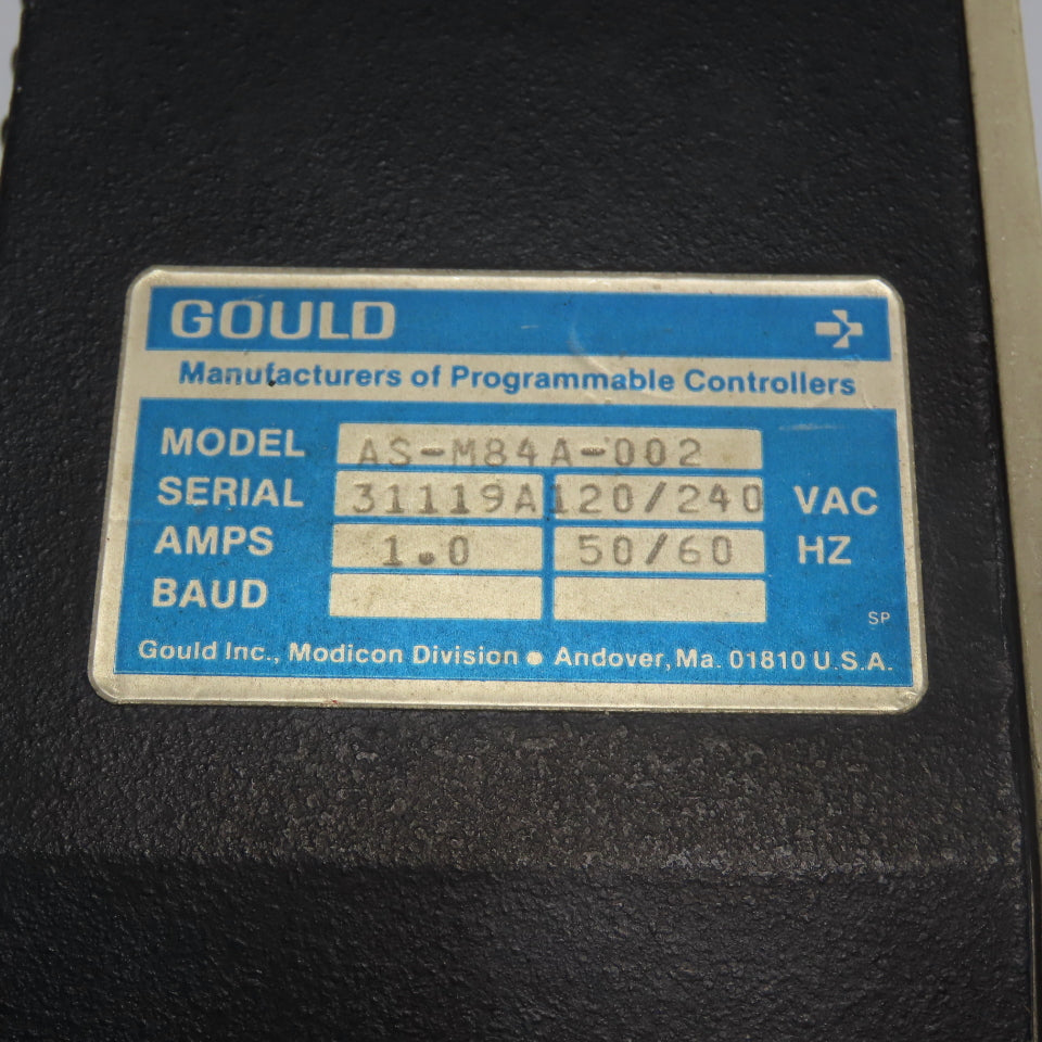 Gould AS-M84A-002 Modicon Micro 84 Controller 120/240VAC 50/60Hz