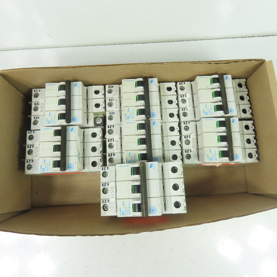GE General Electric D2 V-Line 3-Pole Circuit Breaker 277/480V Lot Of 7
