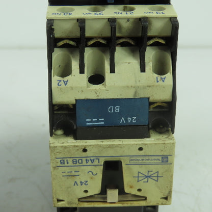 Telemecanique LADN31 LA1 DN31 3 Pole Contactor 600VAC 10A 24V Coil Lot Of 2