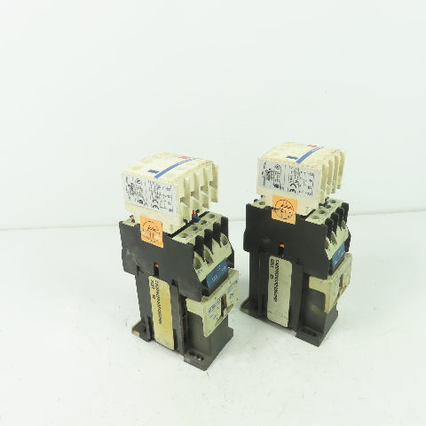 Telemecanique LADN31 LA1 DN31 3 Pole Contactor 600VAC 10A 24V Coil Lot Of 2
