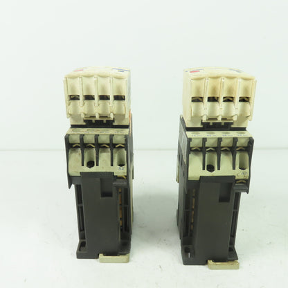 Telemecanique LADN31 LA1 DN31 3 Pole Contactor 600VAC 10A 24V Coil Lot Of 2