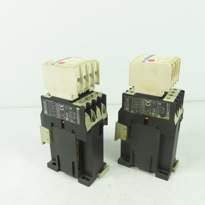 Telemecanique LADN31 LA1 DN31 3 Pole Contactor 600VAC 10A 24V Coil Lot Of 2