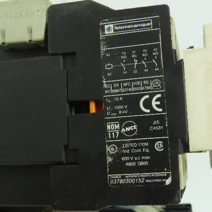 Telemecanique LADN31 LA1 DN31 3 Pole Contactor 600VAC 10A 24V Coil Lot Of 2