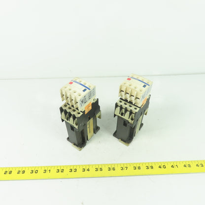 Telemecanique LADN31 LA1 DN31 3 Pole Contactor 600VAC 10A 24V Coil Lot Of 2
