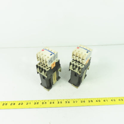 Telemecanique LADN31 LA1 DN31 3 Pole Contactor 600VAC 10A 24V Coil Lot Of 2