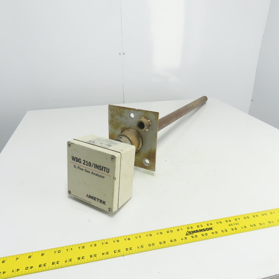 Ametek WDG 210/INSITU O2 Flue Gas Analyzer 100VAC 75VA 36-1/2" Probe 45" OAL