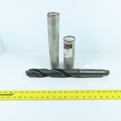 Michigan Drill 45mm HSS 2-Flute Spiral Drill Bit 448mm OAL #5 MT Shank 118° USA