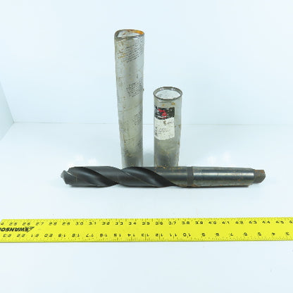 Michigan Drill 45mm HSS 2-Flute Spiral Drill Bit 448mm OAL #5 MT Shank 118° USA