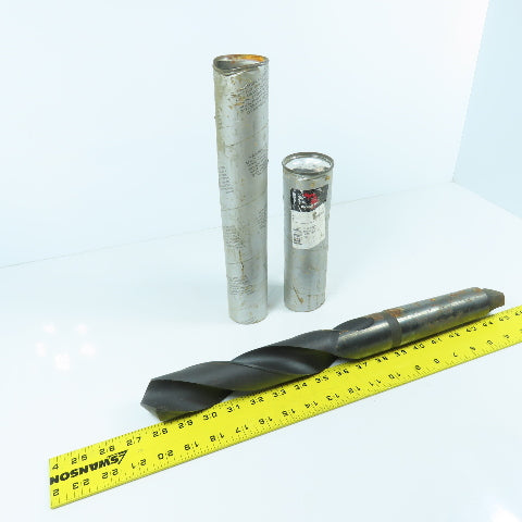 Michigan Drill 45mm HSS 2-Flute Spiral Drill Bit 448mm OAL #5 MT Shank 118° USA