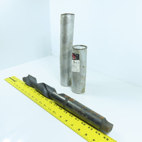 Michigan Drill 45mm HSS 2-Flute Spiral Drill Bit 448mm OAL #5 MT Shank 118° USA