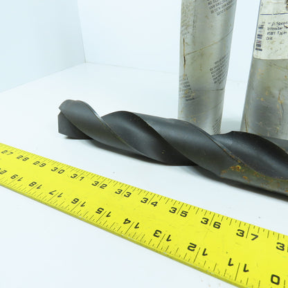 Michigan Drill 45mm HSS 2-Flute Spiral Drill Bit 448mm OAL #5 MT Shank 118° USA