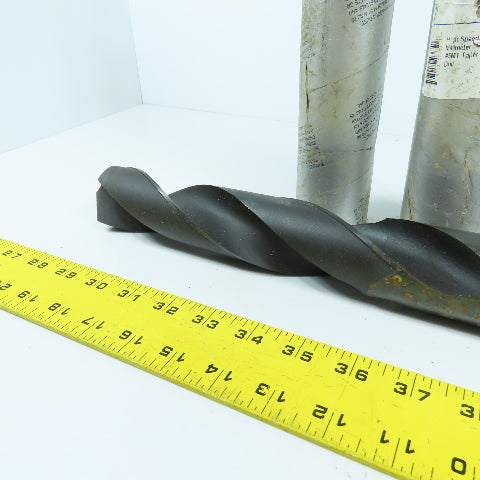 Michigan Drill 45mm HSS 2-Flute Spiral Drill Bit 448mm OAL #5 MT Shank 118° USA