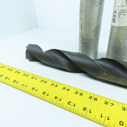 Michigan Drill 45mm HSS 2-Flute Spiral Drill Bit 448mm OAL #5 MT Shank 118° USA