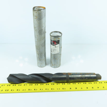 Michigan Drill 45mm HSS 2-Flute Spiral Drill Bit 448mm OAL #5 MT Shank 118° USA