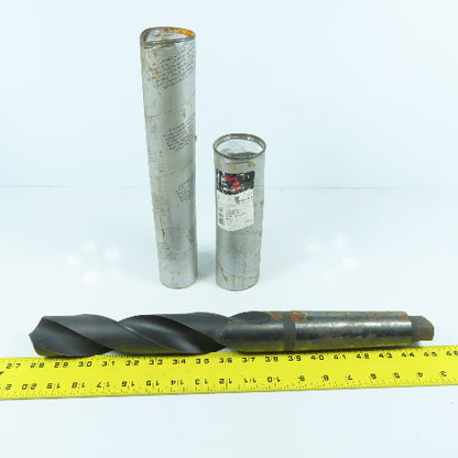 Michigan Drill 45mm HSS 2-Flute Spiral Drill Bit 448mm OAL #5 MT Shank 118° USA