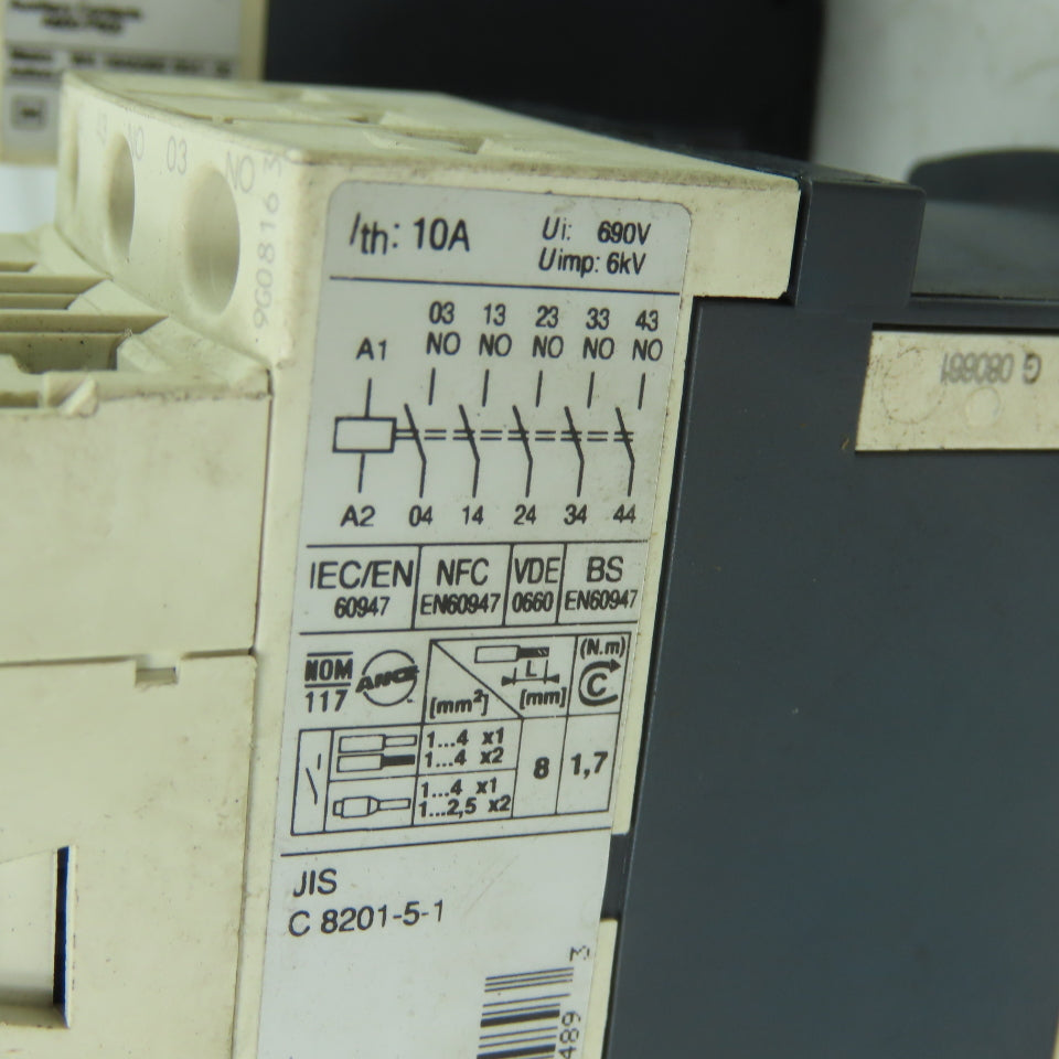 Telemecanique CAD50 BD Contactor Relay 10A 600VAC 24VDC Coil Lot Of 2