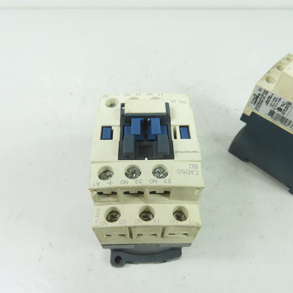 Telemecanique CAD50 BD Contactor Relay 10A 600VAC 24VDC Coil Lot Of 2