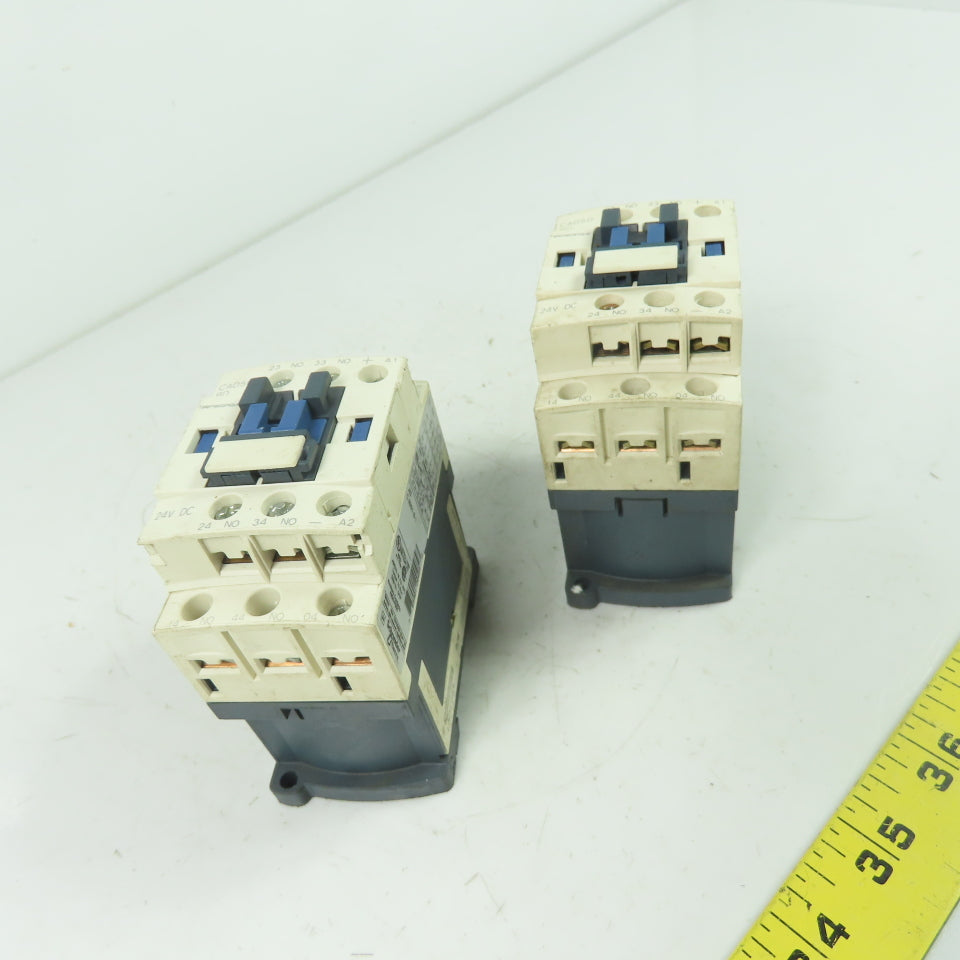 Telemecanique CAD50 BD Contactor Relay 10A 600VAC 24VDC Coil Lot Of 2