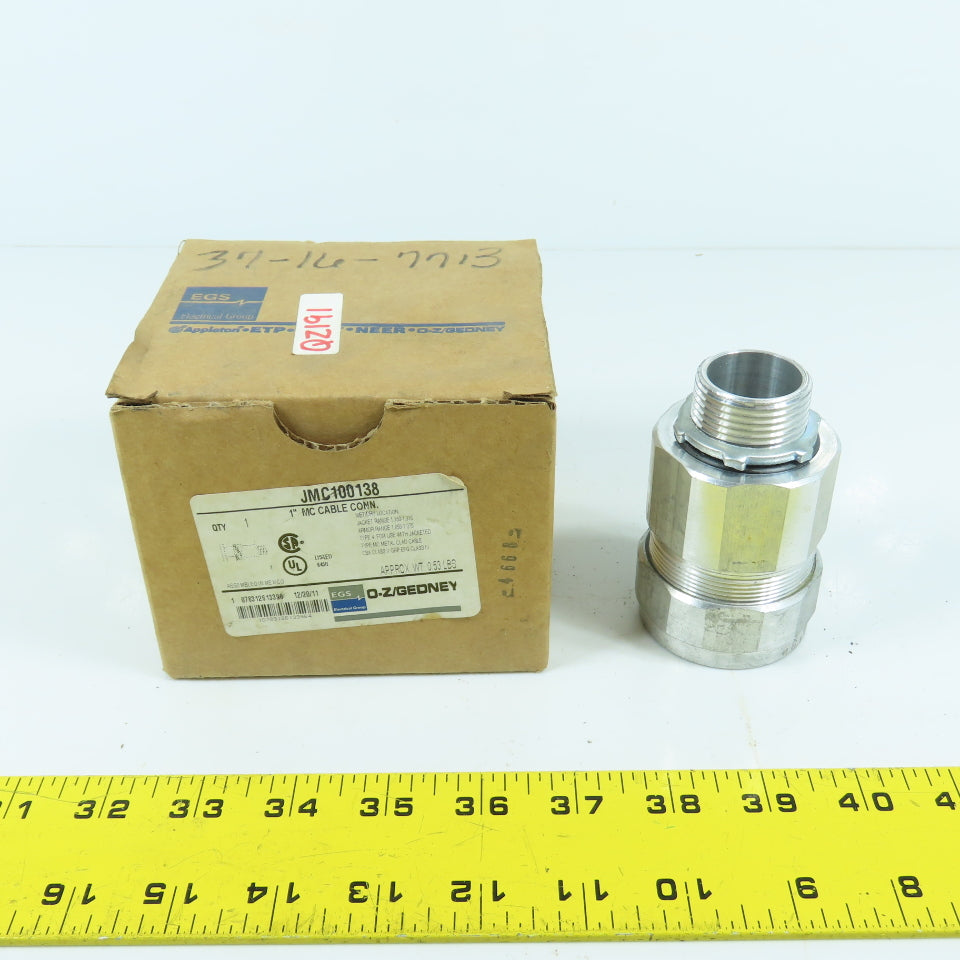EGS O-Z/Gedney JMC100138 1" MC Metal Cable Connector Type 4 NEW