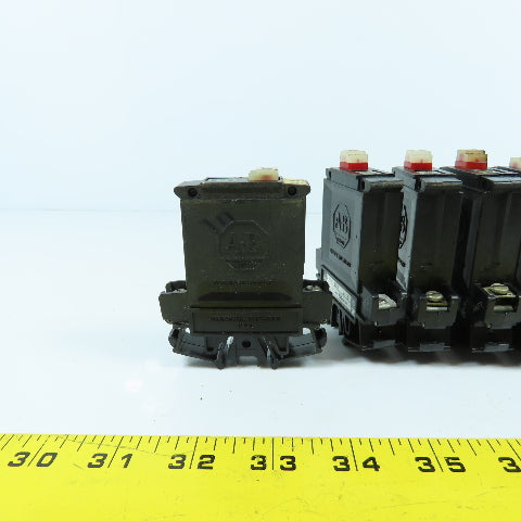 Allen Bradley 1492-G010 Ser B 1.0A Amp Single Pole Circuit Breaker 250VAC Lot/6