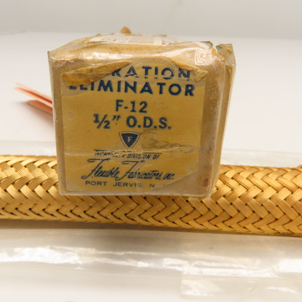 Flexible Fabricators Inc. 1/2" Slip Solder Braided Flexible Joint Tube 9" OAL