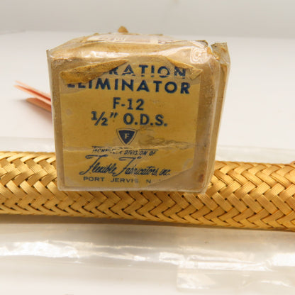 Flexible Fabricators Inc. 1/2" Slip Solder Braided Flexible Joint Tube 9" OAL