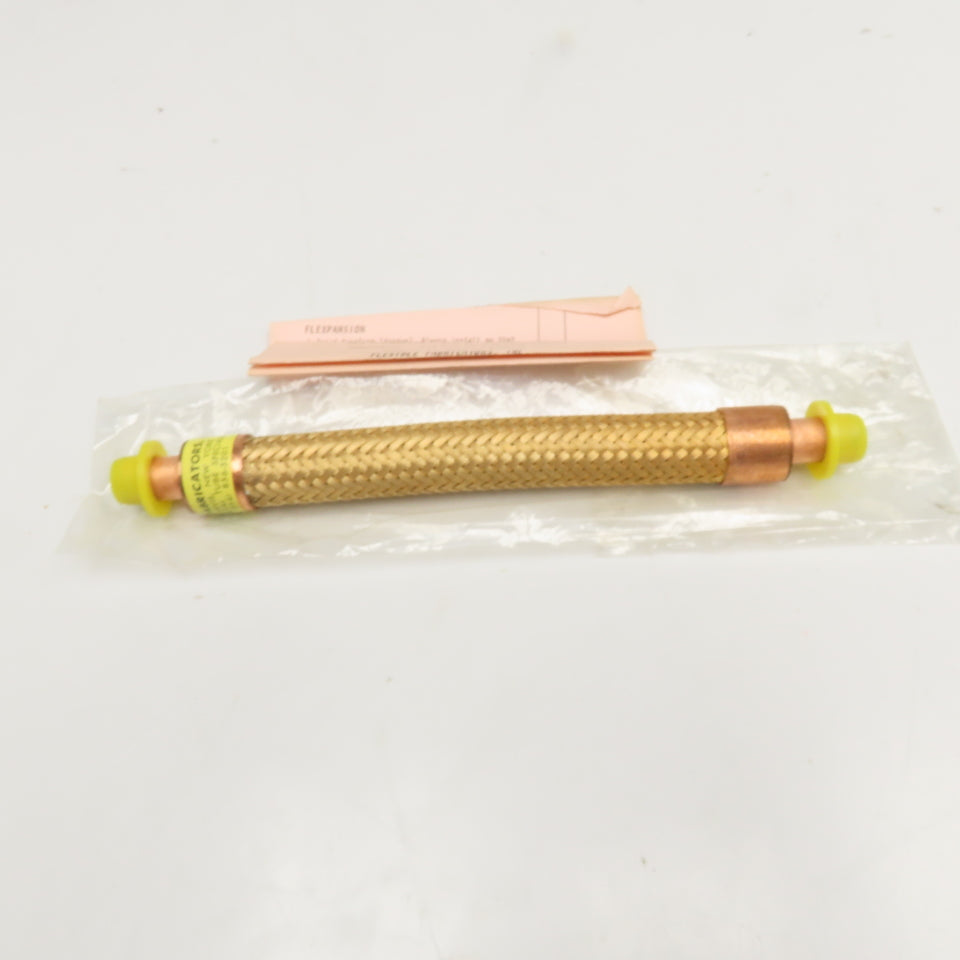 Flexible Fabricators Inc. 1/2" Slip Solder Braided Flexible Joint Tube 9" OAL