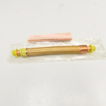 Flexible Fabricators Inc. 1/2" Slip Solder Braided Flexible Joint Tube 9" OAL