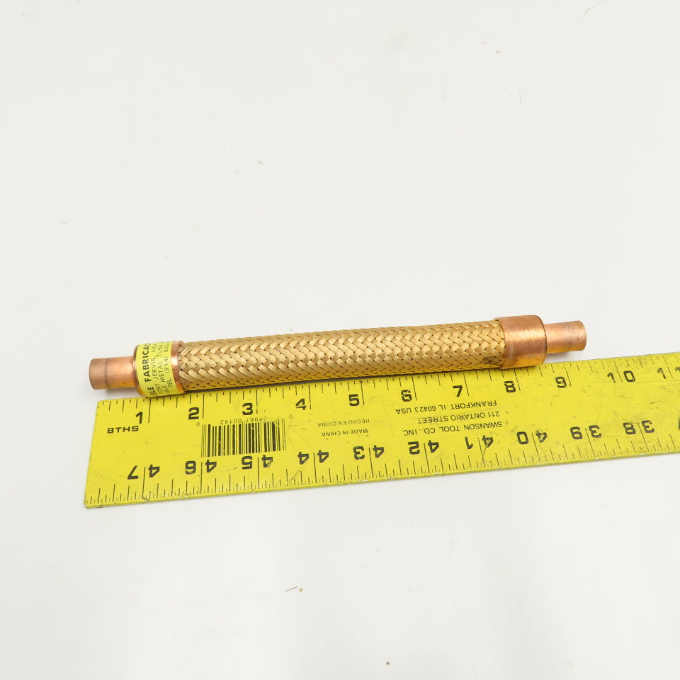 Flexible Fabricators Inc. 1/2" Slip Solder Braided Flexible Joint Tube 9" OAL