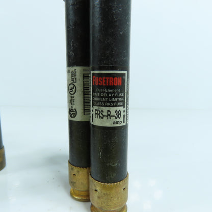 Bussmann FRS-R-60, 50, 40, 30 Fusetron Misc. Time Delay Fuses 30 To 60A Lot/12