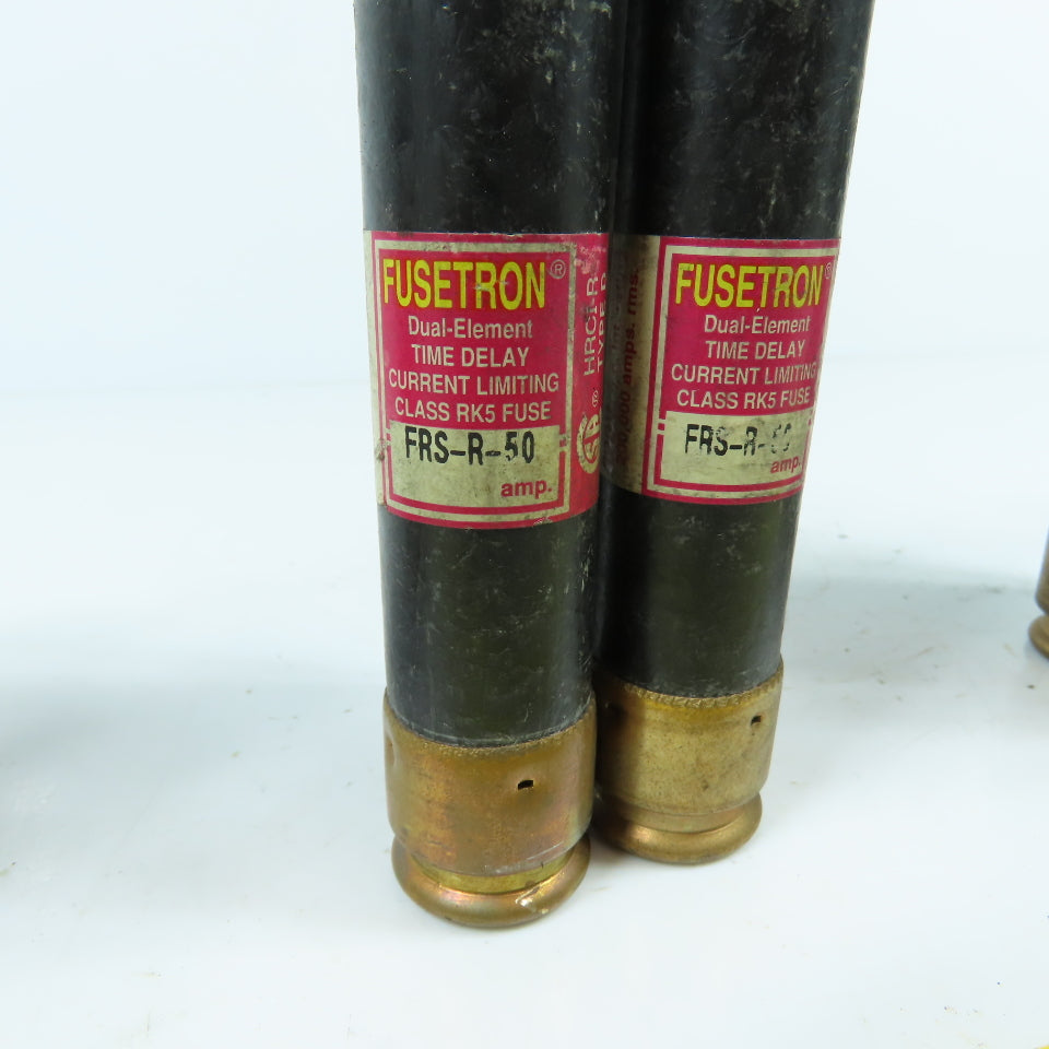 Bussmann FRS-R-60, 50, 40, 30 Fusetron Misc. Time Delay Fuses 30 To 60A Lot/12