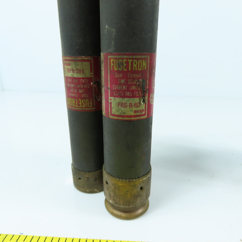 Bussmann FRS-R-60, 50, 40, 30 Fusetron Misc. Time Delay Fuses 30 To 60A Lot/12