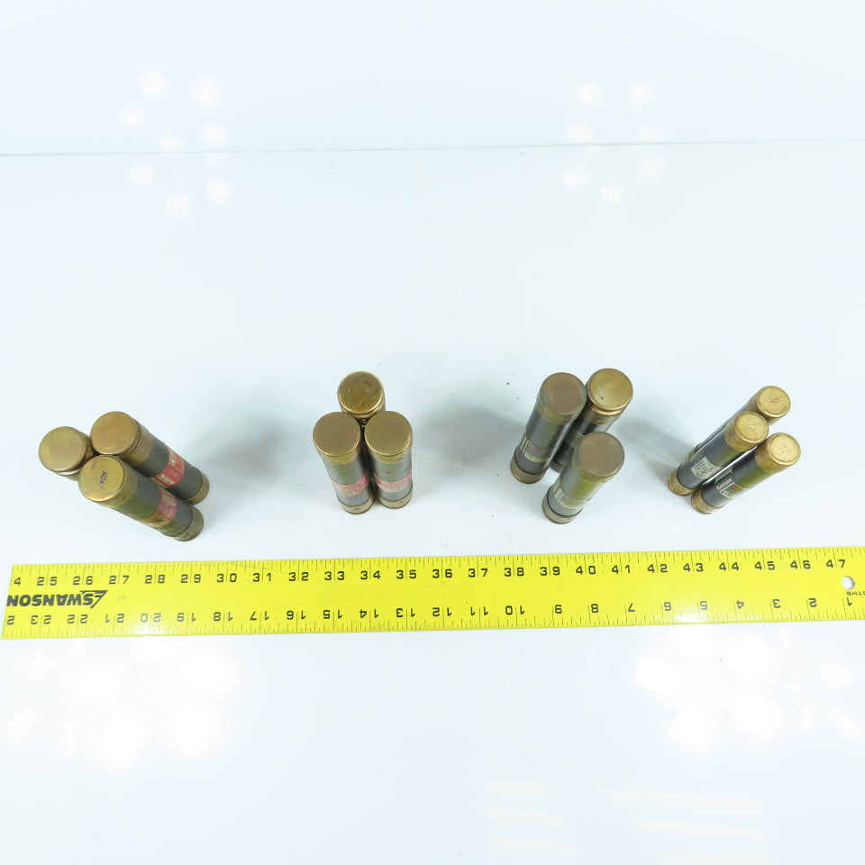 Bussmann FRS-R-60, 50, 40, 30 Fusetron Misc. Time Delay Fuses 30 To 60A Lot/12