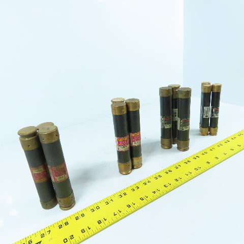 Bussmann FRS-R-60, 50, 40, 30 Fusetron Misc. Time Delay Fuses 30 To 60A Lot/12