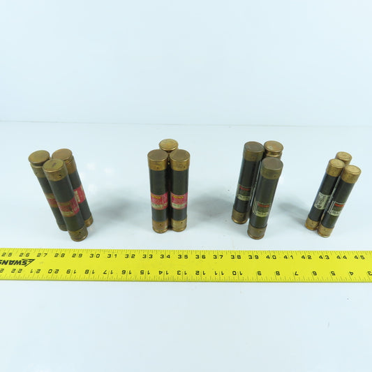 Bussmann FRS-R-60, 50, 40, 30 Fusetron Misc. Time Delay Fuses 30 To 60A Lot/12