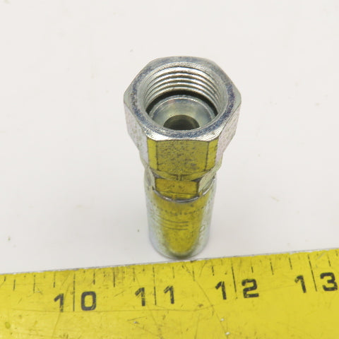 Parker 10655-08-06 1/2" JIC Female Swivel x 3/4" Hose Crimp On Fitting