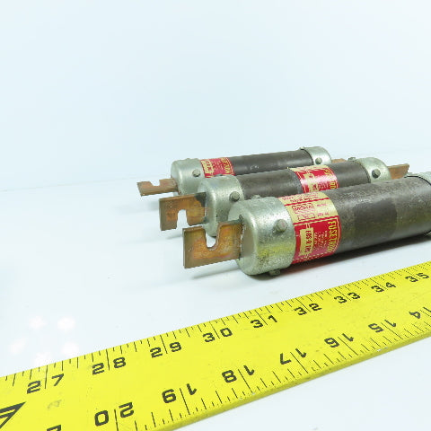 Fusetron FRS-R-200 200A Dual Element Time Delay Fuses 600VAC Lot Of 3