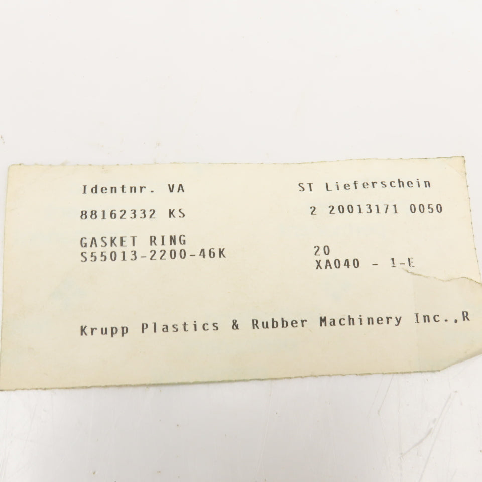 Krupp Kautex S55013-2200-46K Gasket Ring
