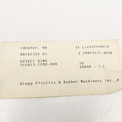 Krupp Kautex S55013-2200-46K Gasket Ring