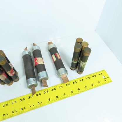 Fusetron FRS-R Large Lot Of Time Delay Fuses 600VAC 2.5A, 12A, 80A 3A, 5A Lot/21