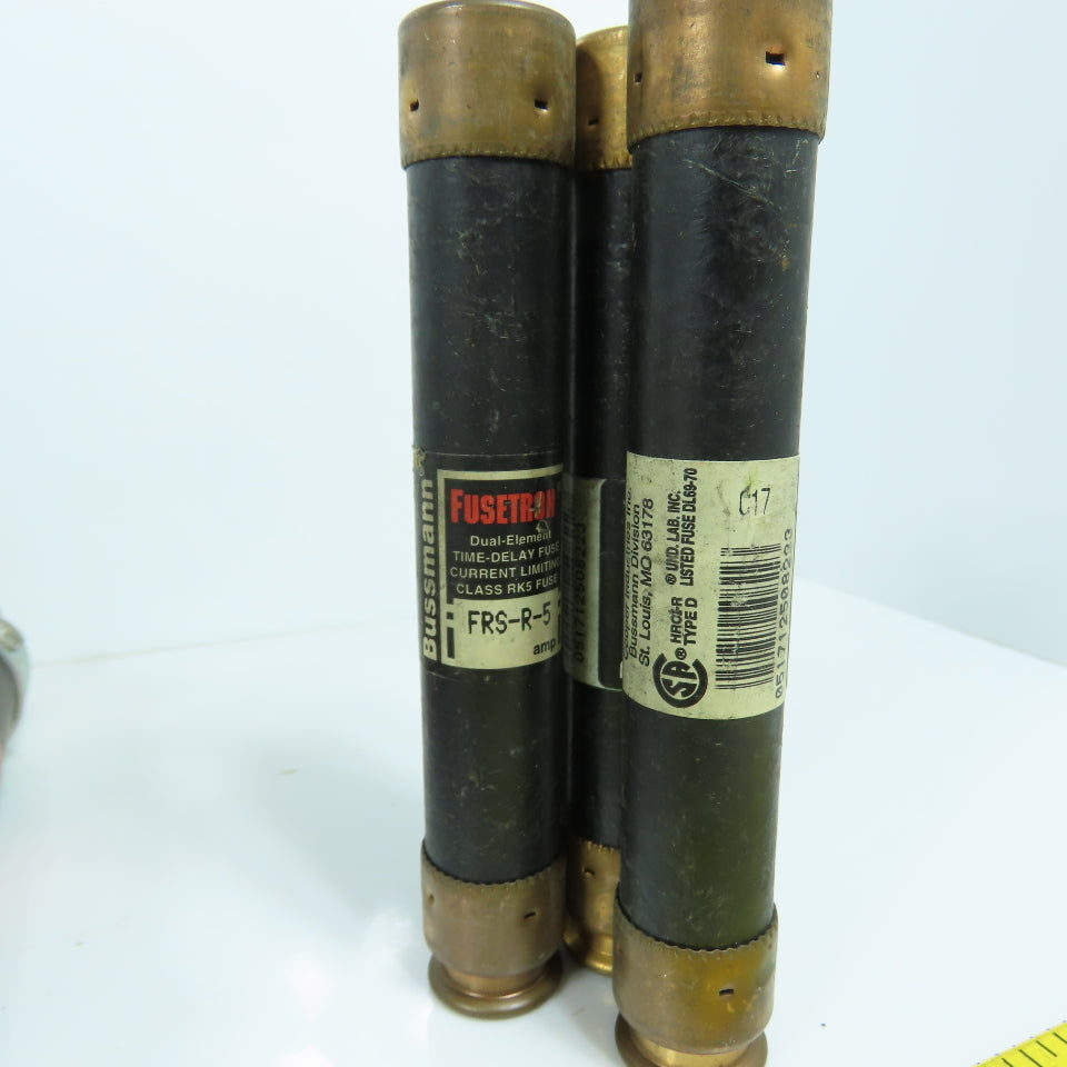 Fusetron FRS-R Large Lot Of Time Delay Fuses 600VAC 2.5A, 12A, 80A 3A, 5A Lot/21